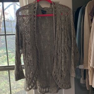 Topshop Women's Open Knit Sweater Cardigan